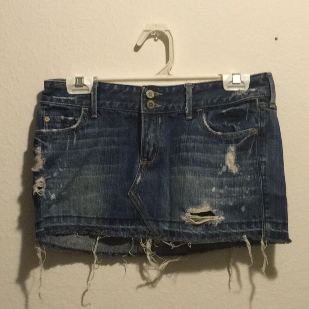 Hollister jean skirt